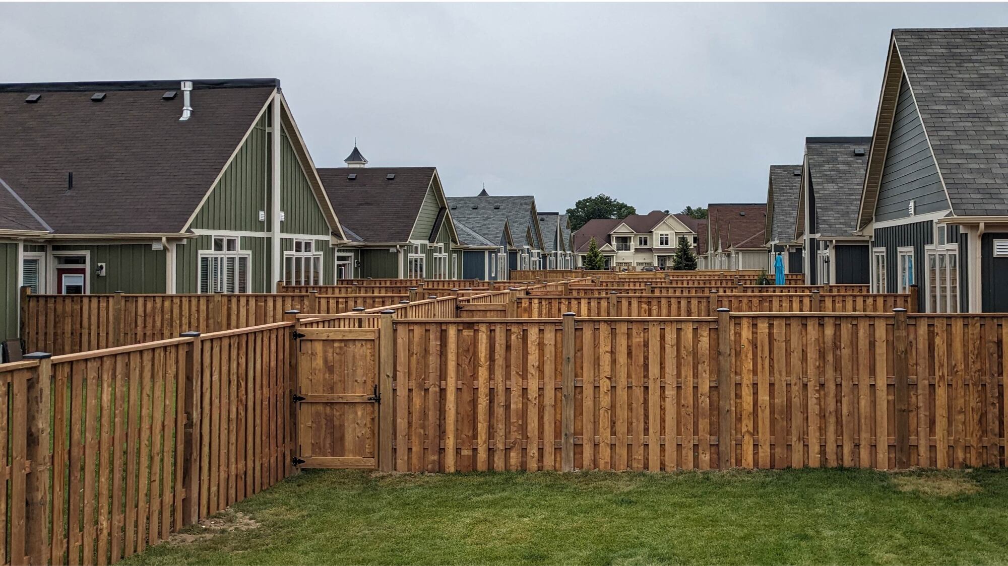 Completed fence installation by The Fencing Crew